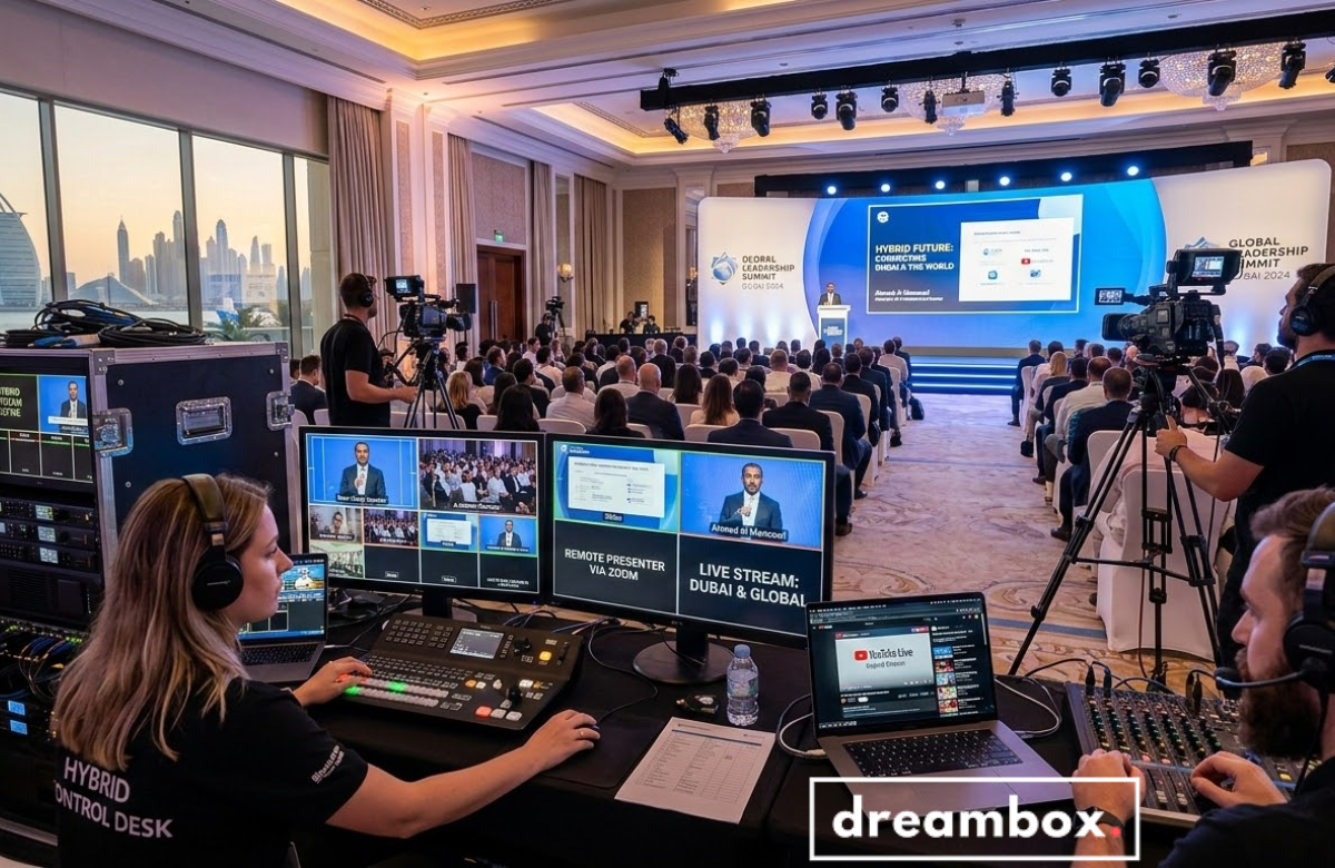 Hybrid Videography Works for Corporate Live Events in Dubai