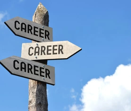 Signpost with career direction signs – Dreambox careers